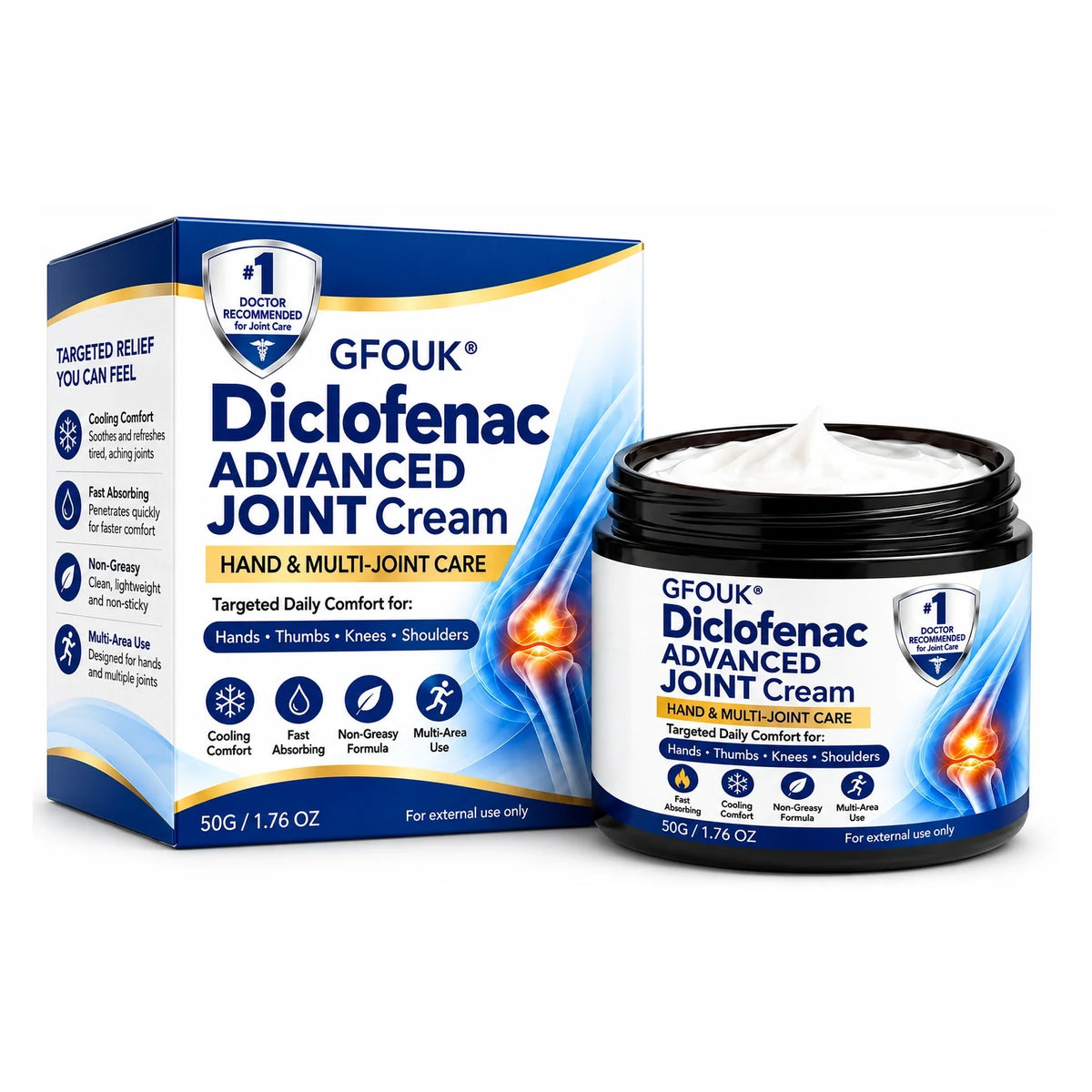 🦵 💎GFOUK® ArthriCare — Diclofenac Advanced Joint Comfort & Mobility Cream