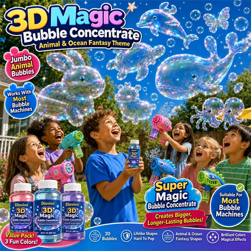 Super 3D Magic Bubble Concentrate —— Animal & Ocean Fantasy Theme
