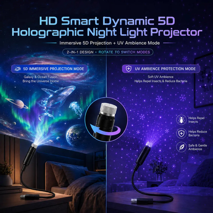 Night Light Projector - Smart Holographic Star Projector