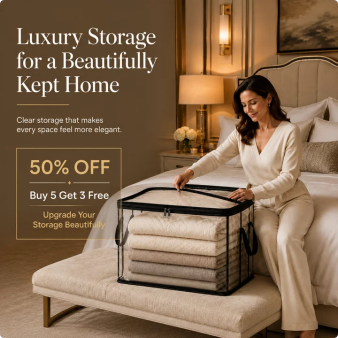 🎁LAST DAY 50% OFF ✨📦 Large Heavy-Duty Thick Plastic Clear Storage