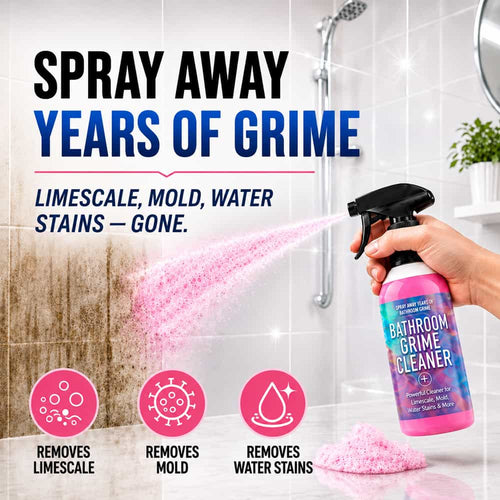 Spray Away Years of Bathroom Grime — Powerful Cleaner for Limescale, Mold, Water Stains & More 🌿