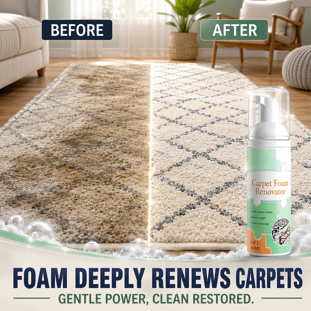 Multi-Purpose Waterless Foam Cleaner & Stain Remover – Plant-Based, Non-Toxic & Pet-Friendly