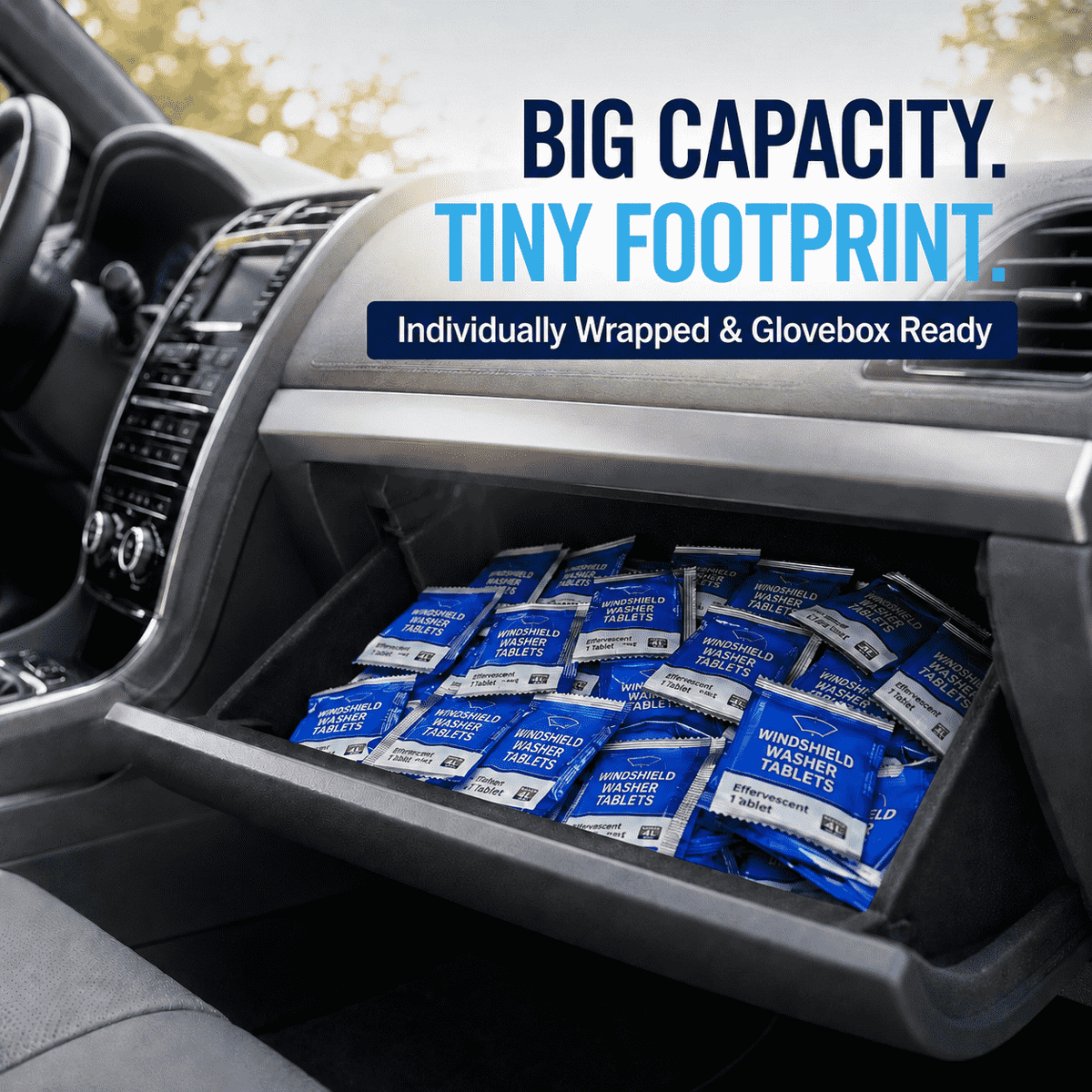 Concentrated Windscreen Washer Tablets — Just Add Water & Clean Your Windscreen✨