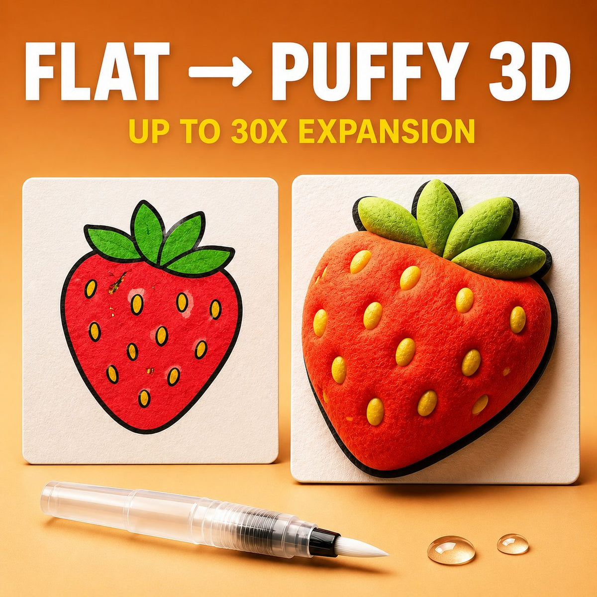 IEY® 3D Puffy Texture Paper🌲🌼