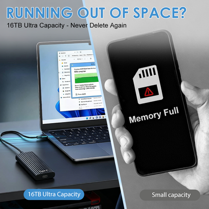 Shipped from UK 🏆Flash Sale⚡ 50K+ SOLD! Almost Gone-🔥16TB Large-Capacity Type-C Portable Mini SSD-up