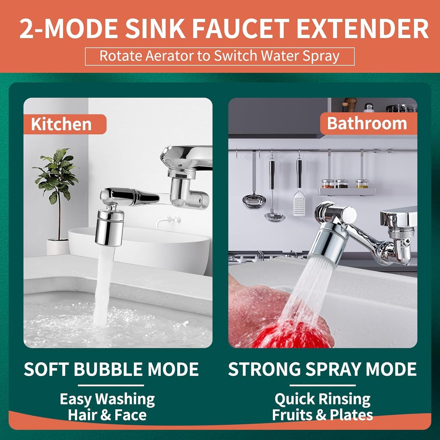 1080° Swivel Faucet - Multifunctional Universal Robotic Arm
