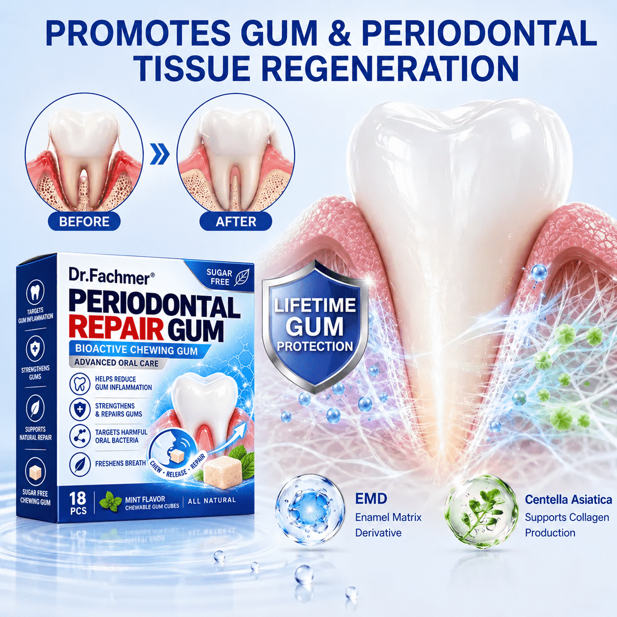 Dr.Fachmer® Gumcare Periodontal Repair Gum🍎