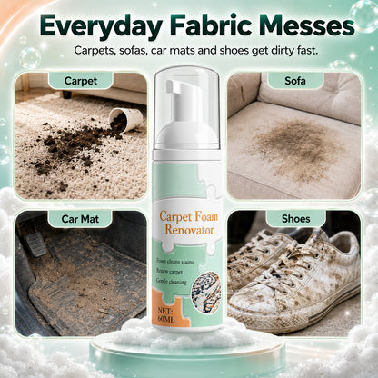 Multi-Purpose Waterless Foam Cleaner & Stain Remover – Plant-Based, Non-Toxic & Pet-Friendly