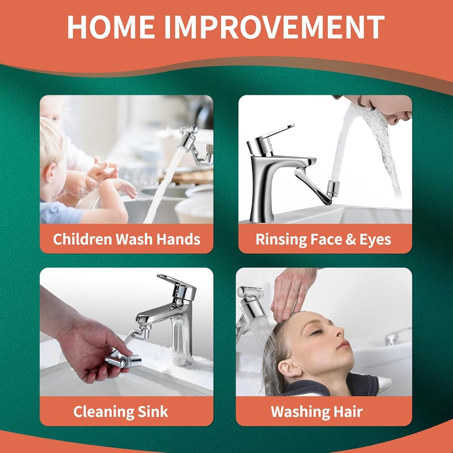 1080° Swivel Faucet - Multifunctional Universal Robotic Arm