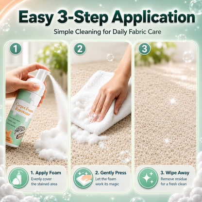 Multi-Purpose Waterless Foam Cleaner & Stain Remover – Plant-Based, Non-Toxic & Pet-Friendly