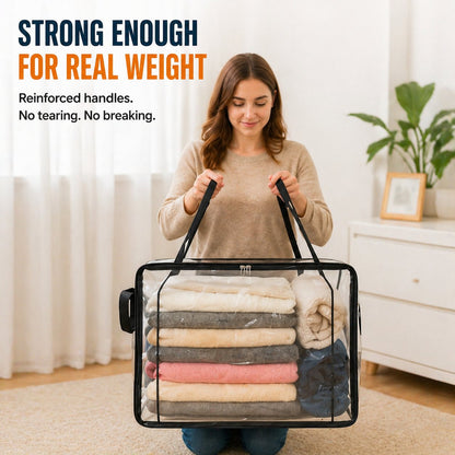 🎁LAST DAY 50% OFF ✨📦 Large Heavy-Duty Thick Plastic Clear Storage