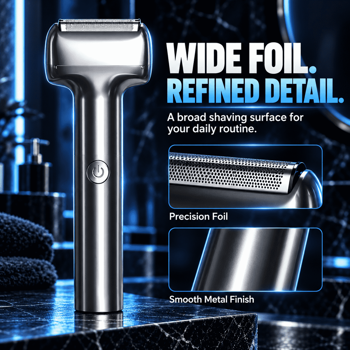 🪒50% OFF NOW! Men's Rechargeable Foil Electric Shaver – Efficient Close Shaving, Cordless Portable Wet & Dry Beard Razor for Daily Grooming