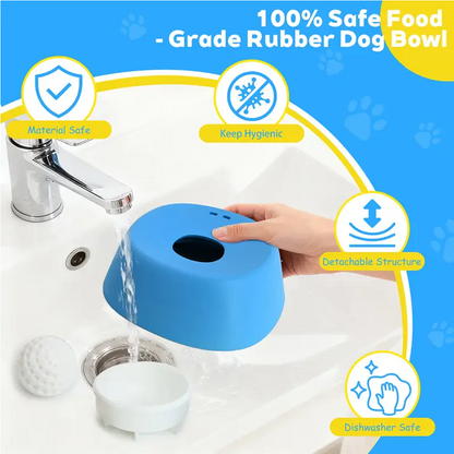 Tinycarry® Vet-Recommended Slow Feeder Bowl for Dogs & Cats - Interactive Anti-Gulping Pet Dish for Healthy Tummies