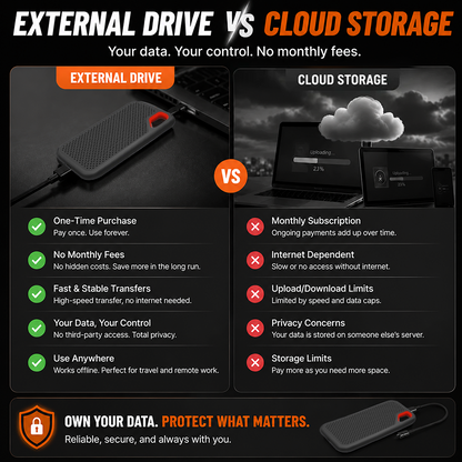 ⚡2TB Type-C Portable Mini SSD | High-Speed External Storage Drive for Laptop, Desktop & Smartphone🍀