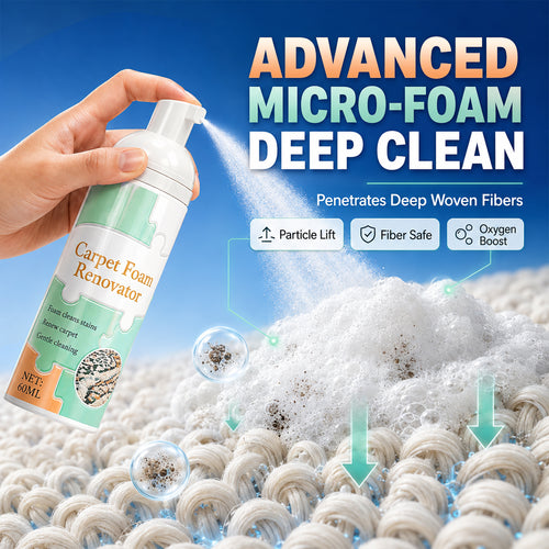 Multi-Purpose Waterless Foam Cleaner & Stain Remover – Plant-Based, Non-Toxic & Pet-Friendly