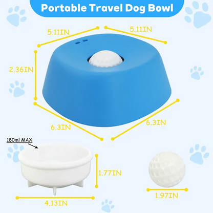 Tinycarry® Vet-Recommended Slow Feeder Bowl for Dogs & Cats - Interactive Anti-Gulping Pet Dish for Healthy Tummies
