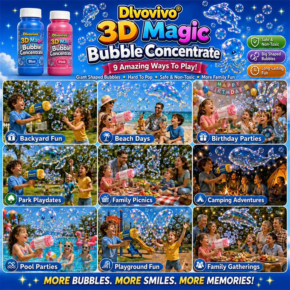 Super 3D Magic Bubble Concentrate —— Animal & Ocean Fantasy Theme