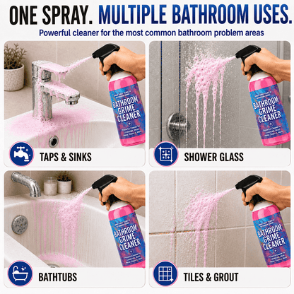 Spray Away Years of Bathroom Grime — Powerful Cleaner for Limescale, Mold, Water Stains & More 🌿