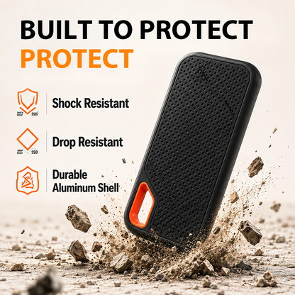 ⚡2TB Type-C Portable Mini SSD | High-Speed External Storage Drive for Laptop, Desktop & Smartphone