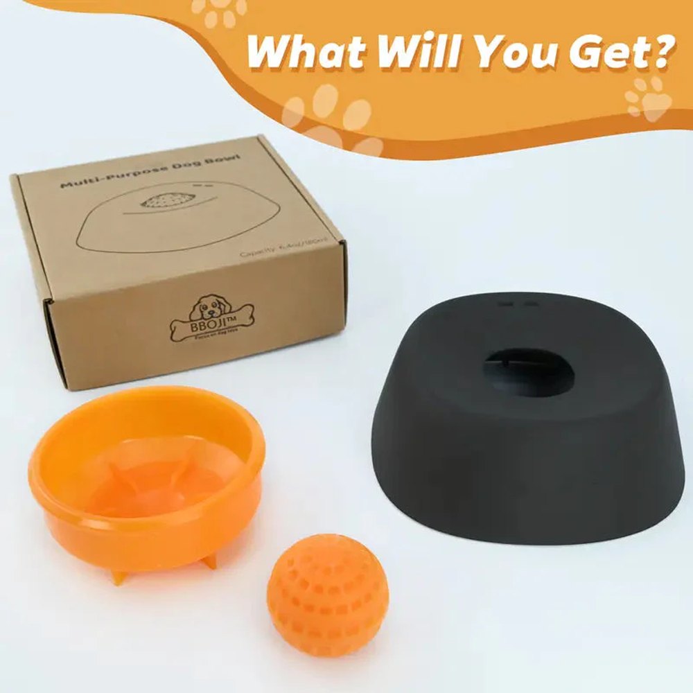 Tinycarry® Vet-Recommended Slow Feeder Bowl for Dogs & Cats - Interactive Anti-Gulping Pet Dish for Healthy Tummies