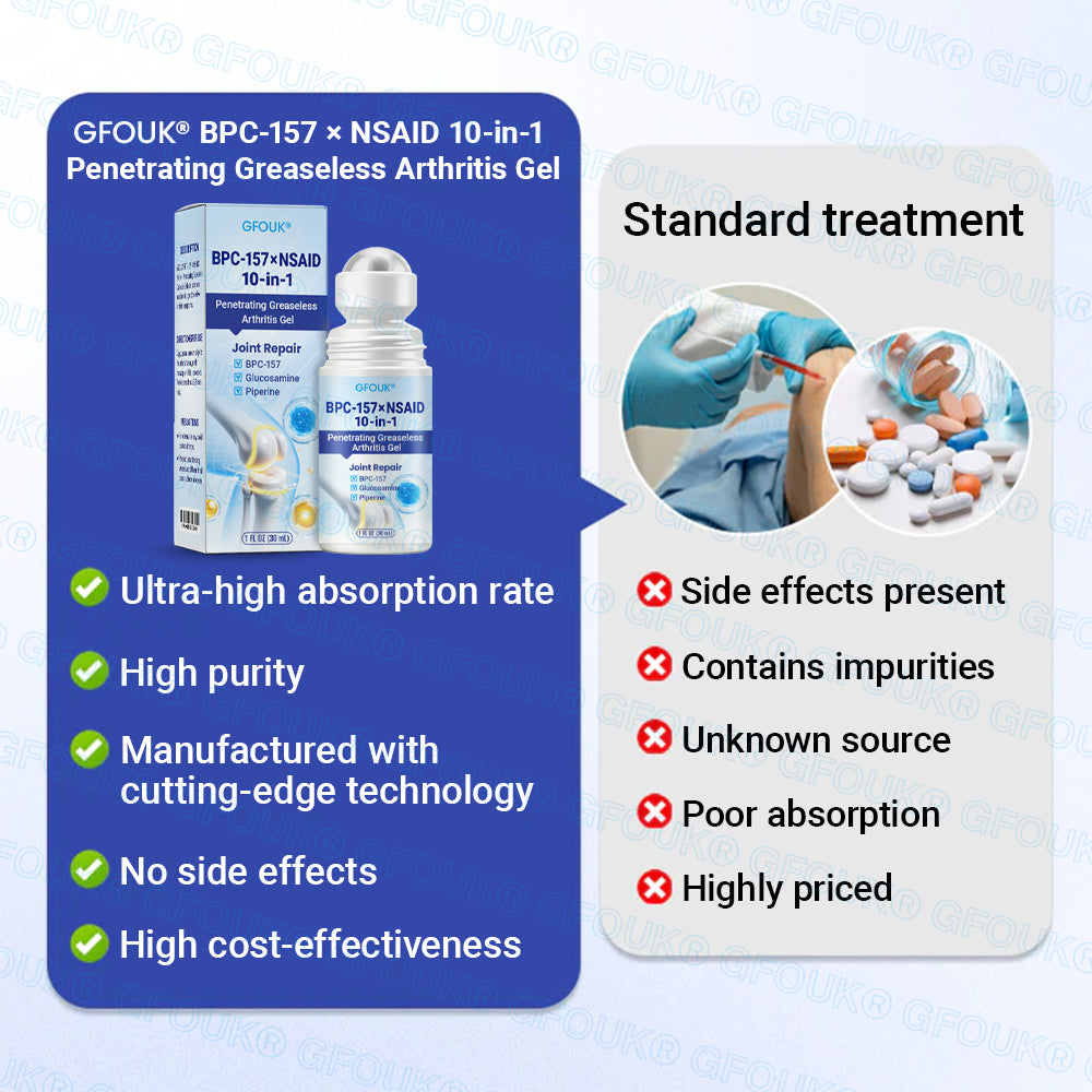 𝐎𝐟𝐟𝐢𝐜𝐢𝐚𝐥 𝐒𝐭𝐨𝐫𝐞 🇬🇧 | GFOUK® BPC-157 × NSAID 10-in-1 Penetrating Greaseless Arthritis Gel