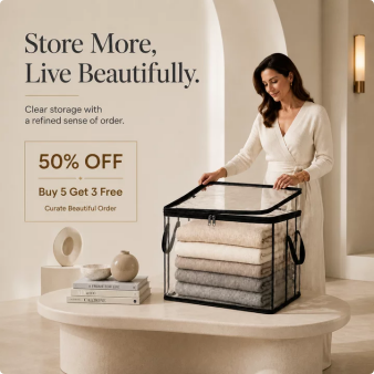 🎁LAST DAY 50% OFF ✨📦 Large Heavy-Duty Thick Plastic Clear Storage