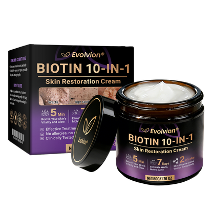 Made and Shipped from UK ✨Evolvion® Biotin 10-in-1 Skin Restoration Cream🍀🍀