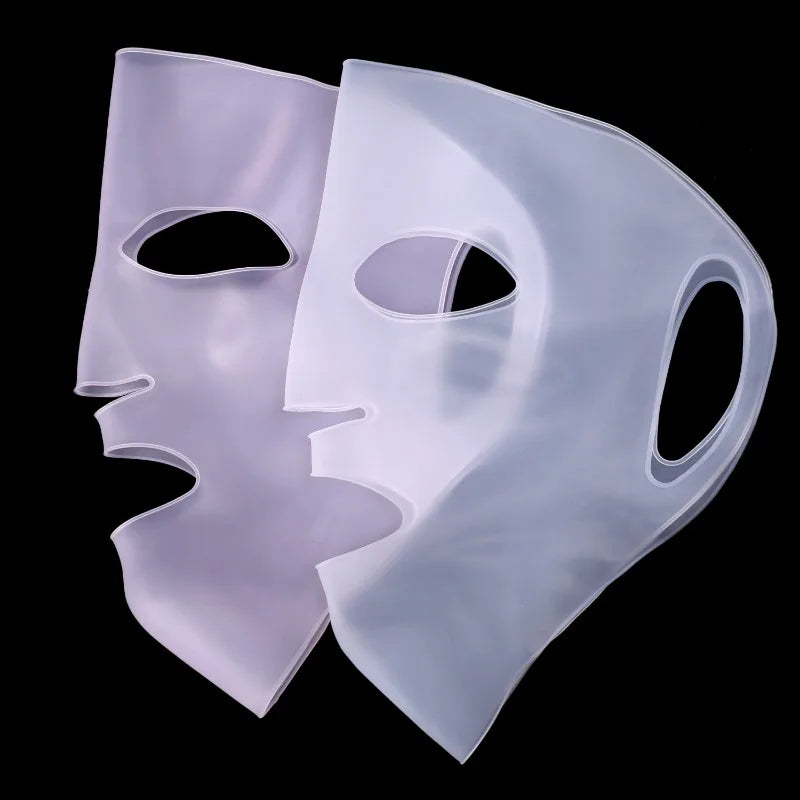 3D Silicone Face Mask Women Skin Care Moisturizing Lifting Firming Anti Wrinkle Reusable Gel Sheet Mask Facial Skin Care Tool
