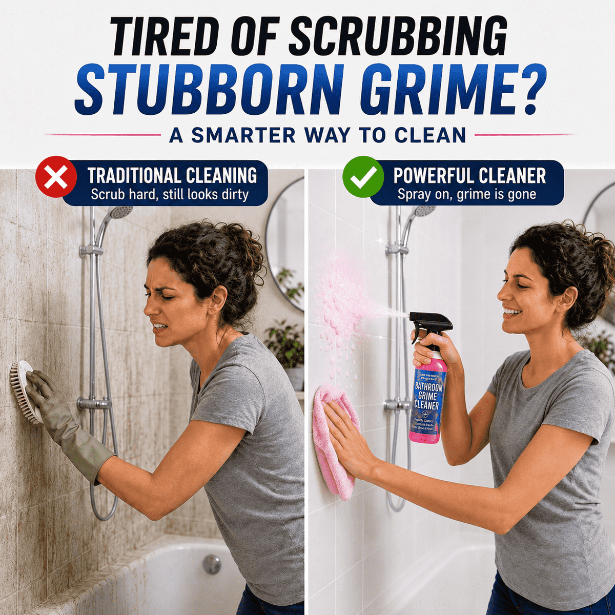 Spray Away Years of Bathroom Grime — Powerful Cleaner for Limescale, Mold, Water Stains & More 🌿