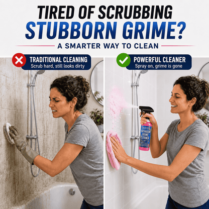 Spray Away Years of Bathroom Grime — Powerful Cleaner for Limescale, Mold, Water Stains & More 🌿