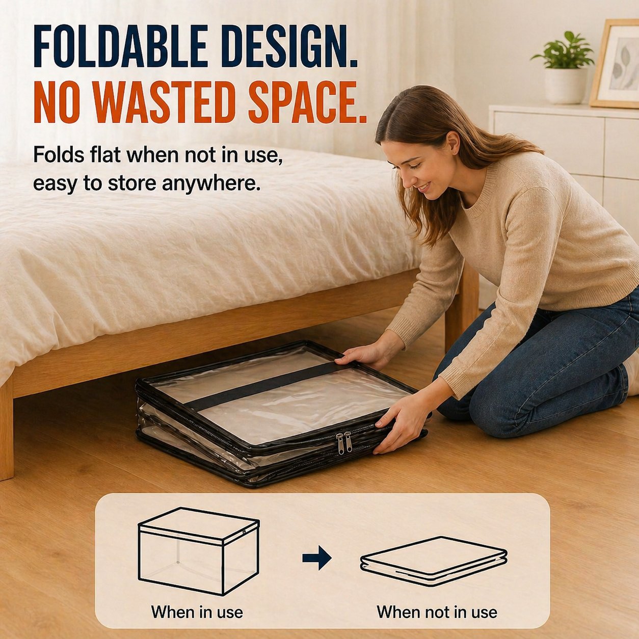 🎁LAST DAY 50% OFF ✨📦 Large Heavy-Duty Thick Plastic Clear Storage
