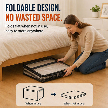 🎁LAST DAY 50% OFF ✨📦 Large Heavy-Duty Thick Plastic Clear Storage