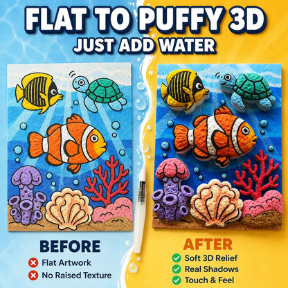IEY® 3D Puffy Texture Paper🌲🌼