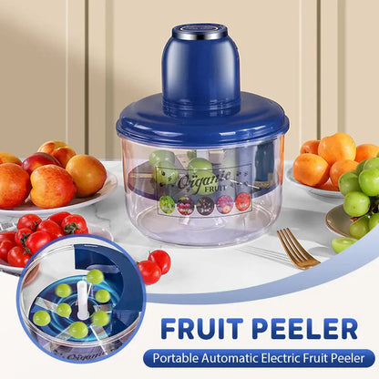 Automatic Mini Fruit Peeler Tool with 1300mAh Rechargeable Battery – Smart Kitchen Peeler for Grapes, Tomatoes, Cherries, and Garlic – Ergonomic Design, Suitable for Seniors and Commercial Use