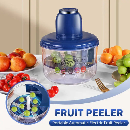 Automatic Mini Fruit Peeler Tool with 1300mAh Rechargeable Battery – Smart Kitchen Peeler for Grapes, Tomatoes, Cherries, and Garlic – Ergonomic Design, Suitable for Seniors and Commercial Use