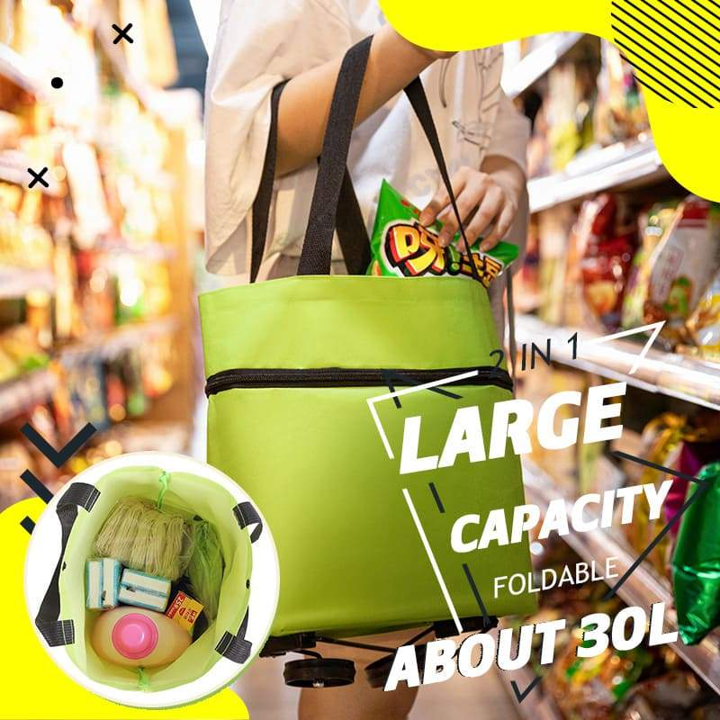 🛢️ 2026 Sale — Over 31,000 Sold! 2-in-1 Foldable Shopping Cart🛢️🛢️