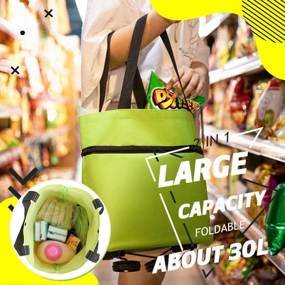 🛢️ 2026 Sale — Over 31,000 Sold! 2-in-1 Foldable Shopping Cart🛢️🛢️